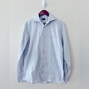 Valentino Roma Men's Blue Checkered Shirt